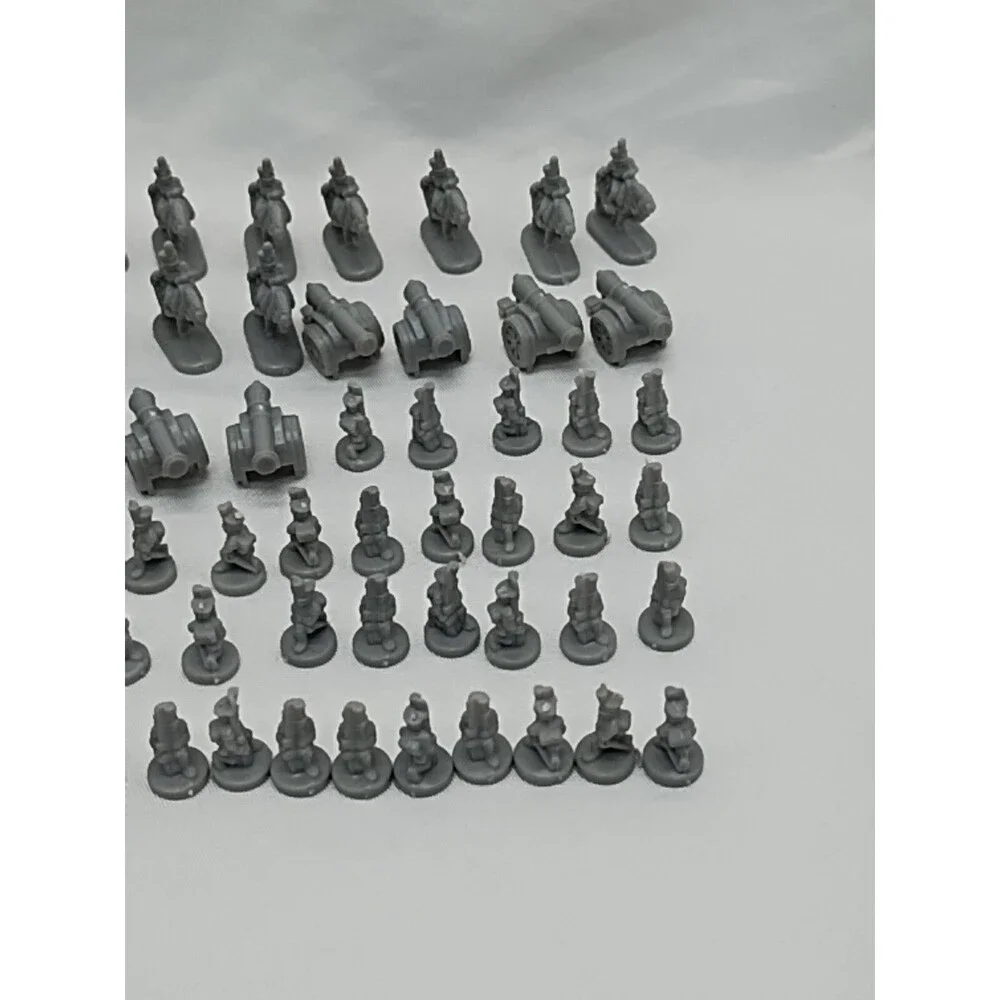 Set Of (60) 1993 Risk Gray Board Game Player Pieces